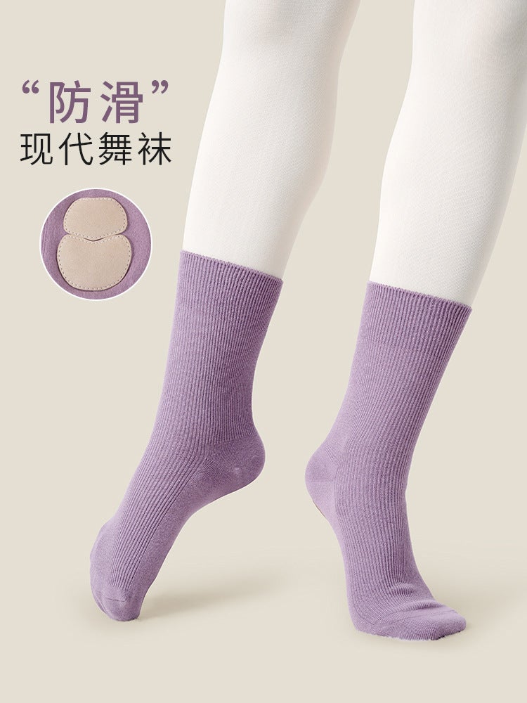 Loquat Dance Socks Three-Piece Bottom Modern Dance Socks Adult Dance Practice Professional Non-Slip Dance Socks Children'S Ballet Socks - Image 2